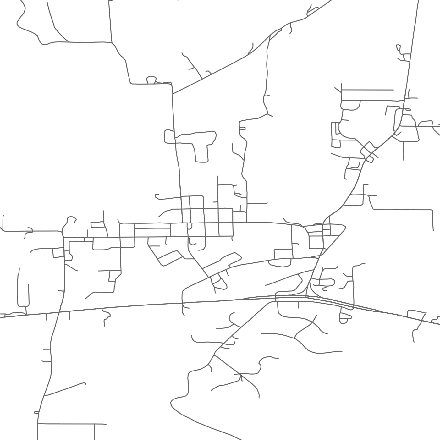 ROAD MAP OF GALESVILLE, WISCONSIN BY MAPBAKES