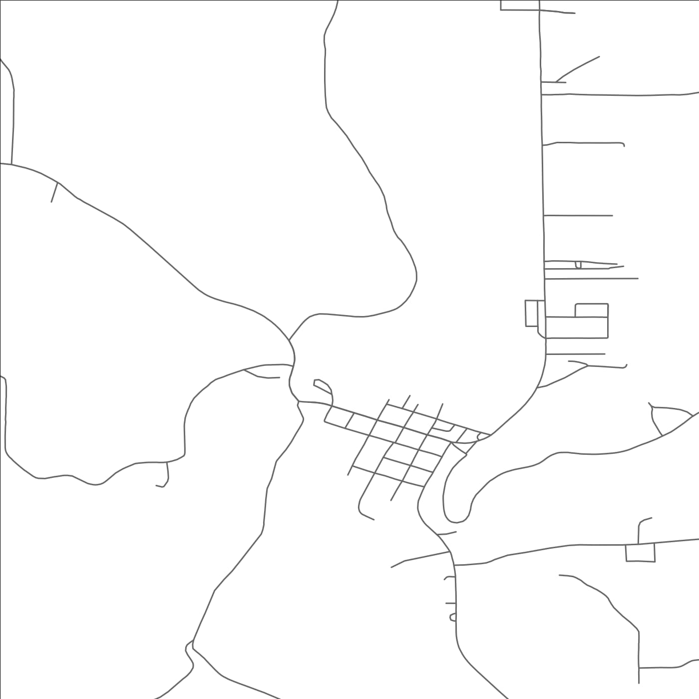 ROAD MAP OF GAYS MILLS, WISCONSIN BY MAPBAKES