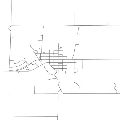 ROAD MAP OF GILMAN, WISCONSIN BY MAPBAKES