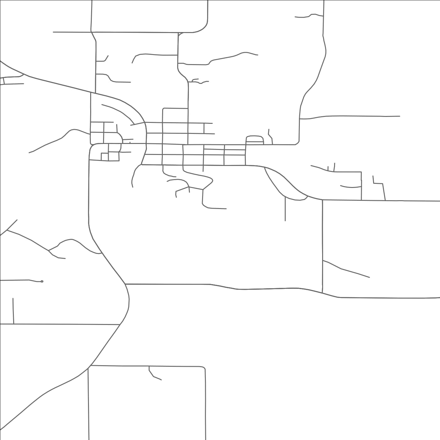 ROAD MAP OF GLENWOOD CITY, WISCONSIN BY MAPBAKES