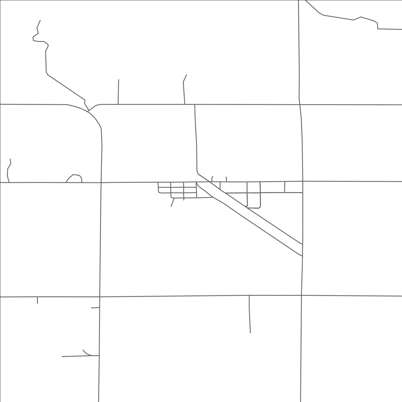 ROAD MAP OF GRAND MARSH, WISCONSIN BY MAPBAKES