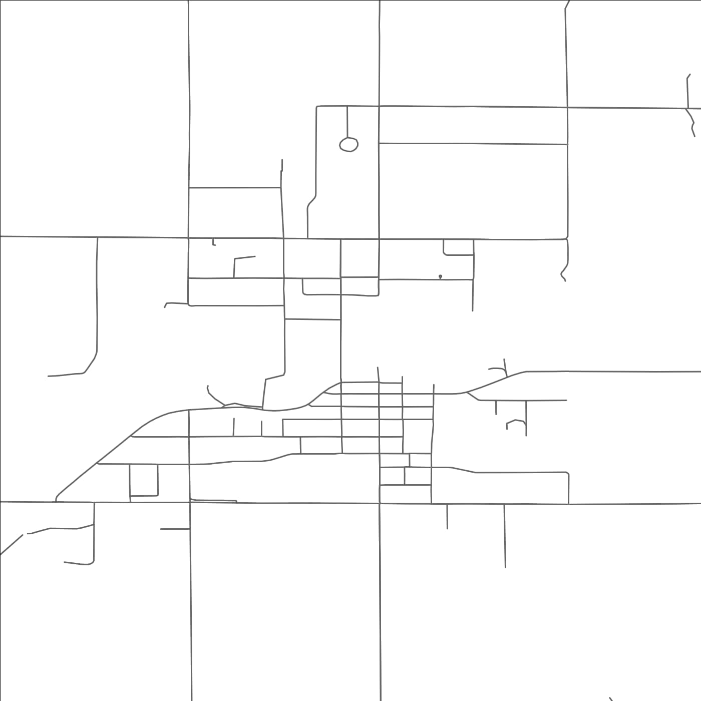 ROAD MAP OF GRANTSBURG, WISCONSIN BY MAPBAKES