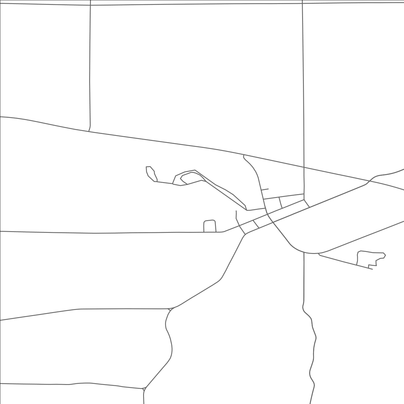 ROAD MAP OF GREENBUSH, WISCONSIN BY MAPBAKES