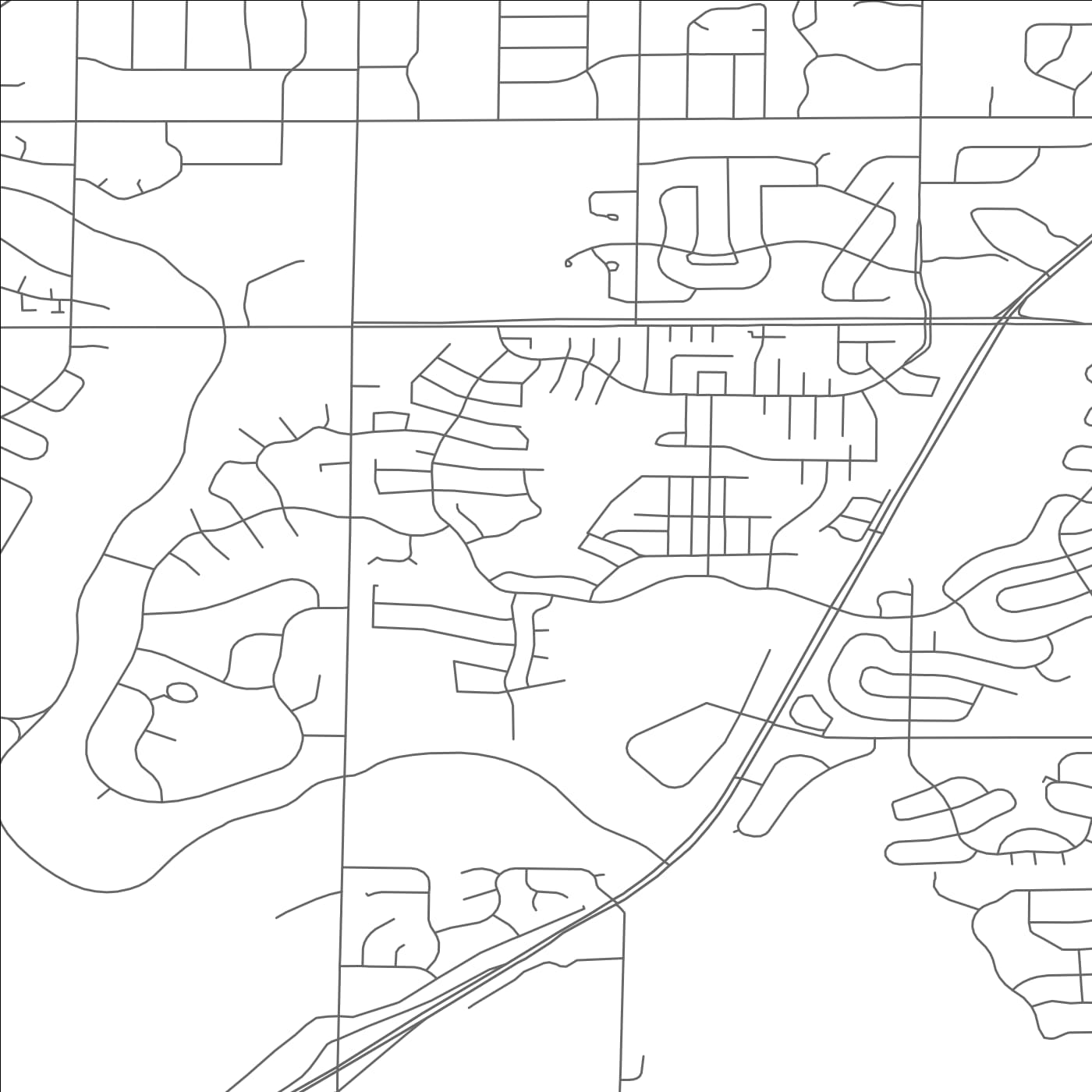 ROAD MAP OF GREENDALE, WISCONSIN BY MAPBAKES