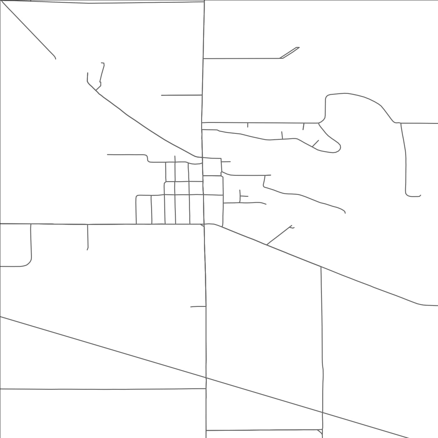 ROAD MAP OF GRESHAM, WISCONSIN BY MAPBAKES