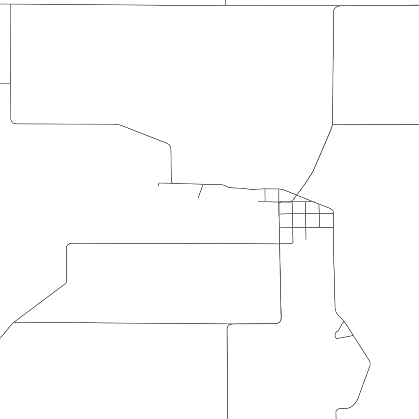 ROAD MAP OF HANOVER, WISCONSIN BY MAPBAKES