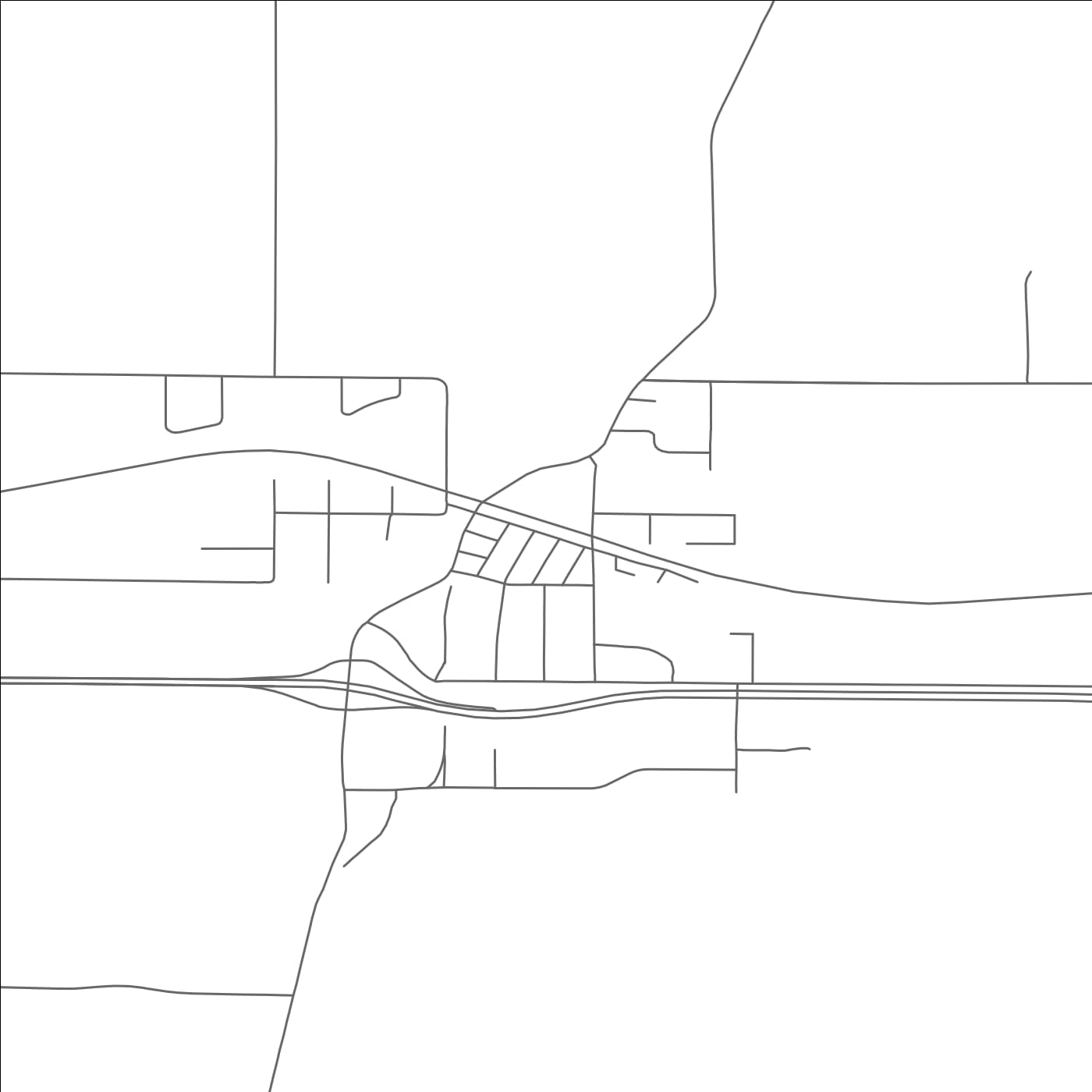 ROAD MAP OF HATLEY, WISCONSIN BY MAPBAKES