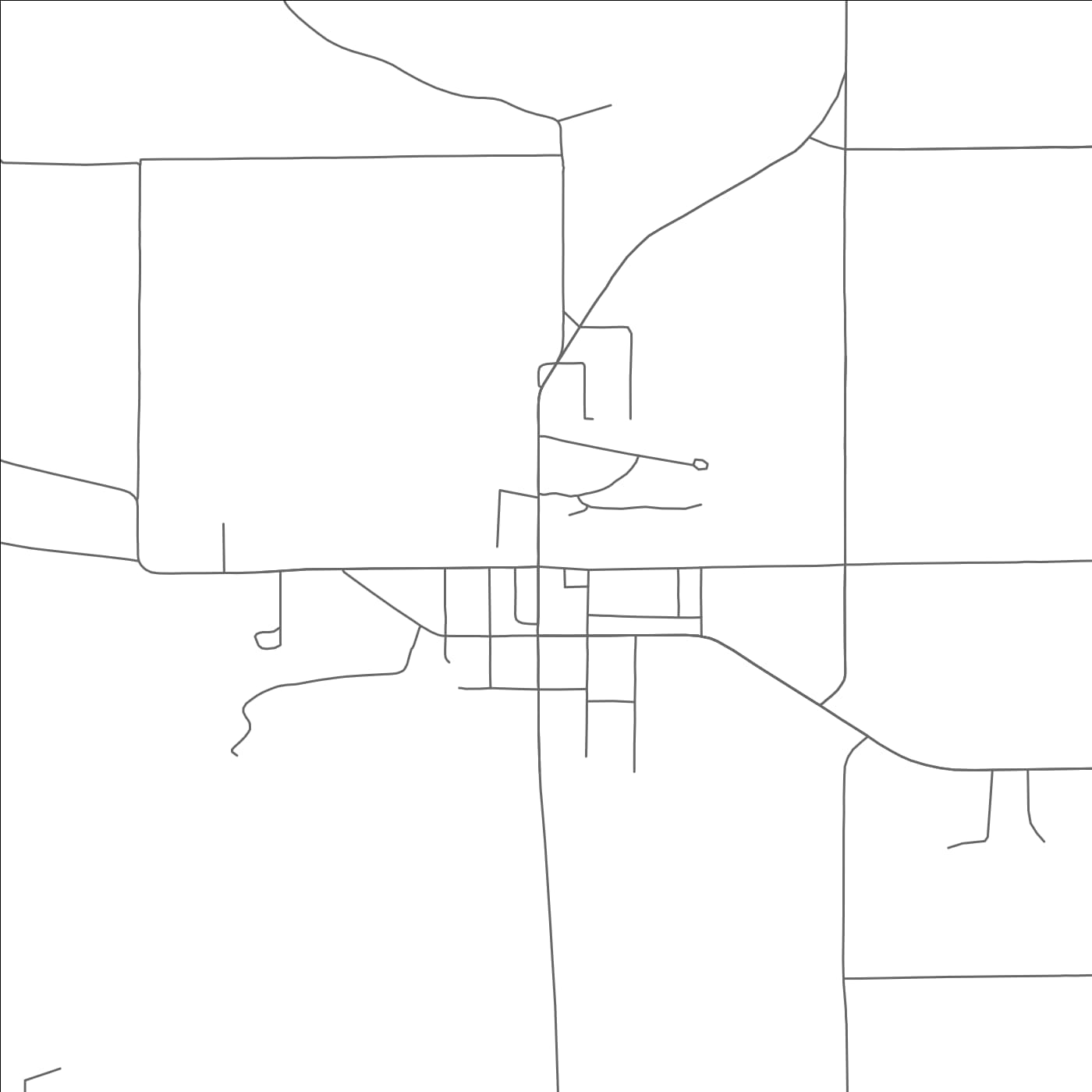 ROAD MAP OF HIGHLAND, WISCONSIN BY MAPBAKES