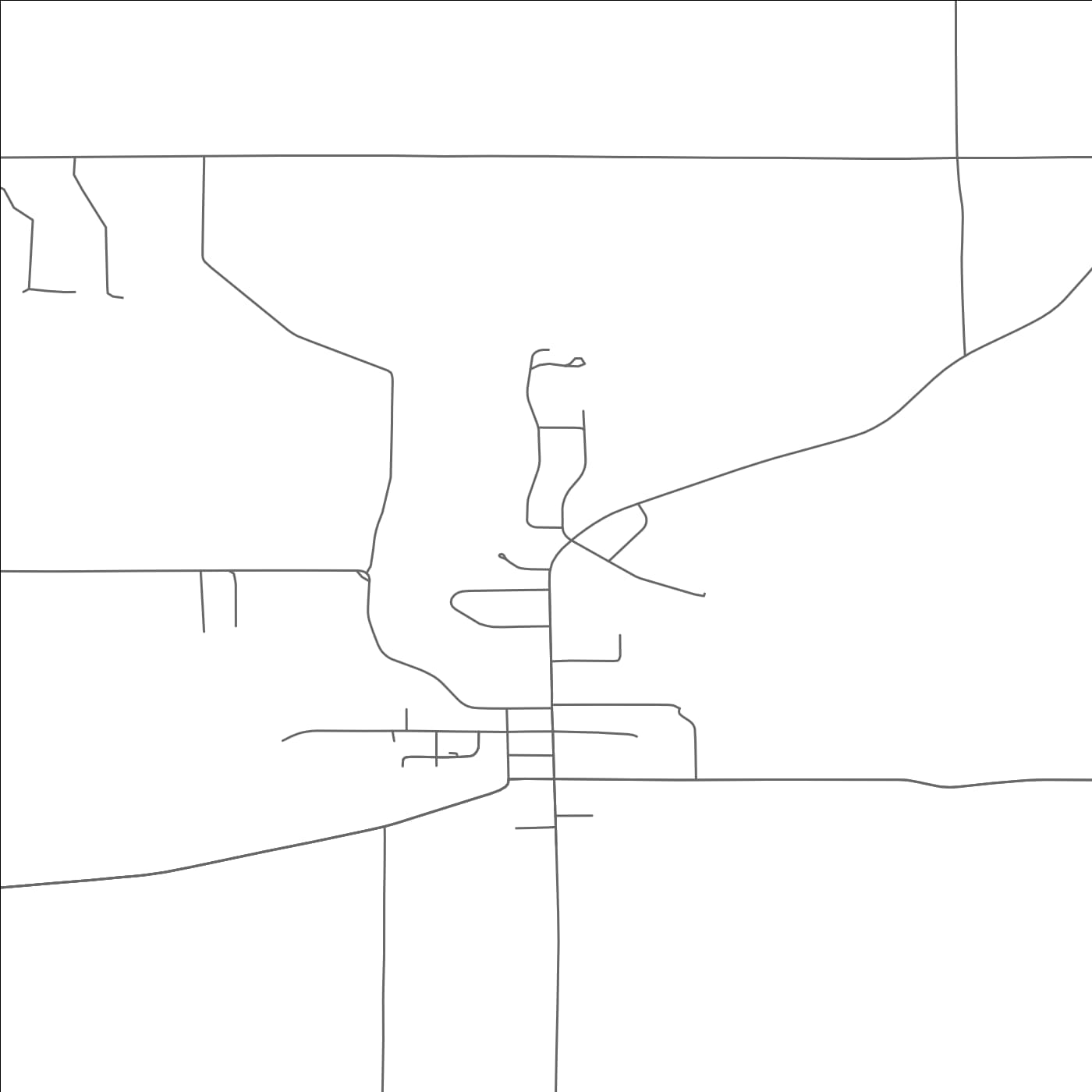 ROAD MAP OF HINGHAM, WISCONSIN BY MAPBAKES