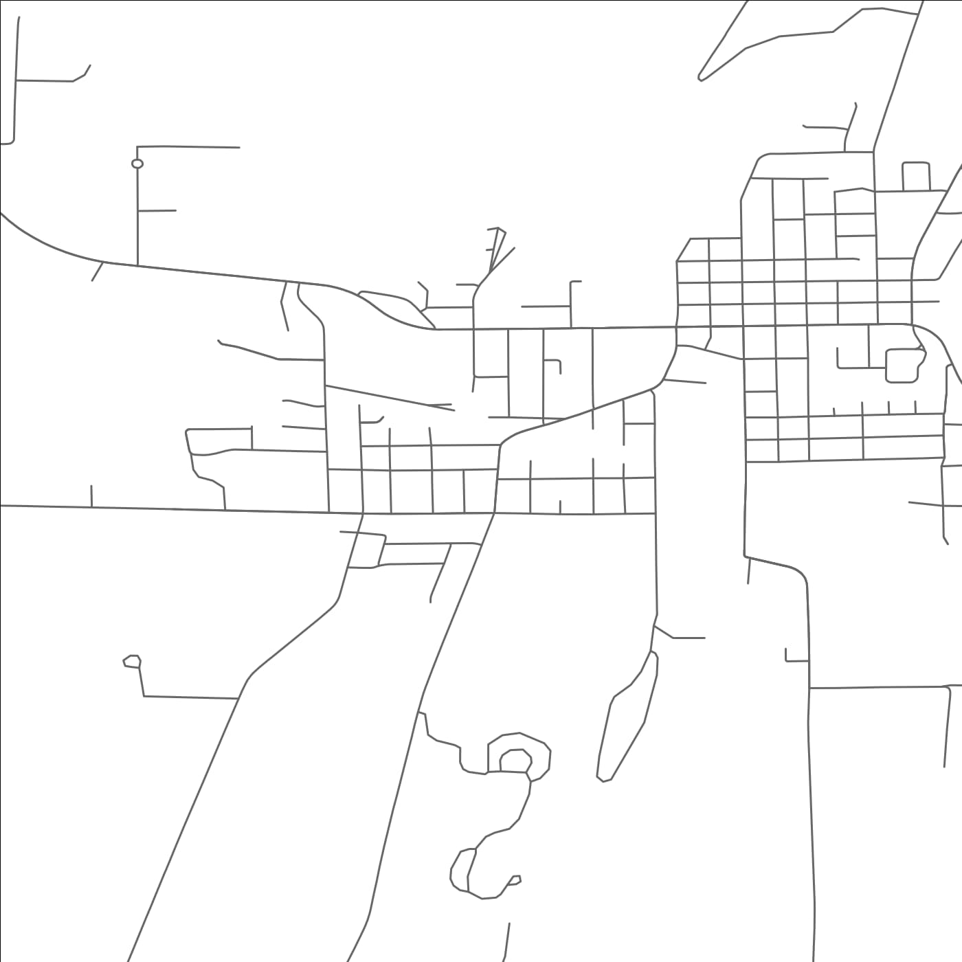 ROAD MAP OF HORICON, WISCONSIN BY MAPBAKES