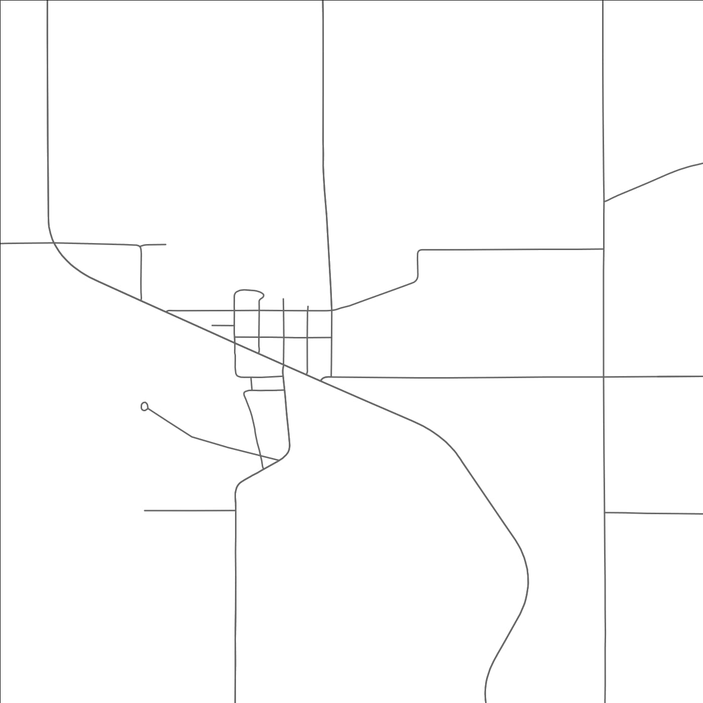 ROAD MAP OF HUMBIRD, WISCONSIN BY MAPBAKES