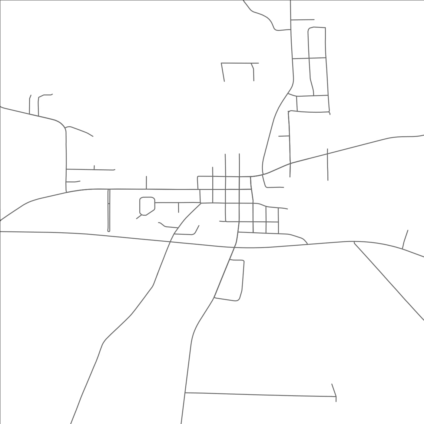 ROAD MAP OF HUSTISFORD, WISCONSIN BY MAPBAKES