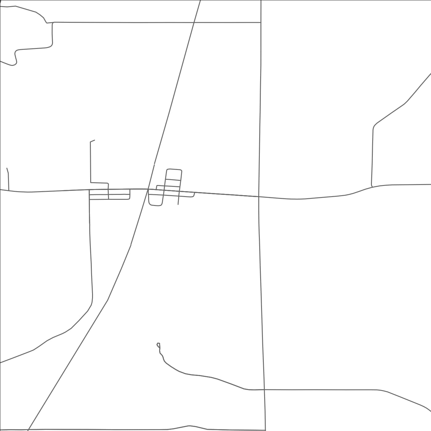 ROAD MAP OF HUSTLER, WISCONSIN BY MAPBAKES