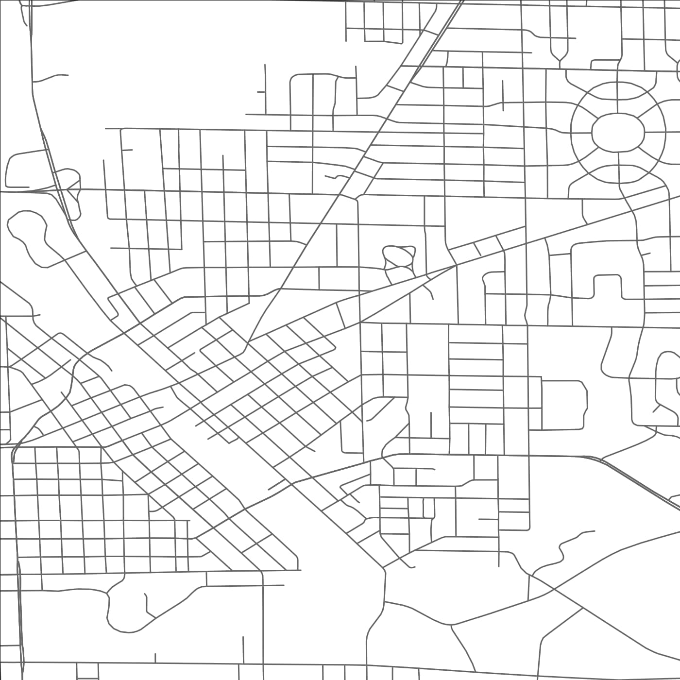 ROAD MAP OF JANESVILLE, WISCONSIN BY MAPBAKES