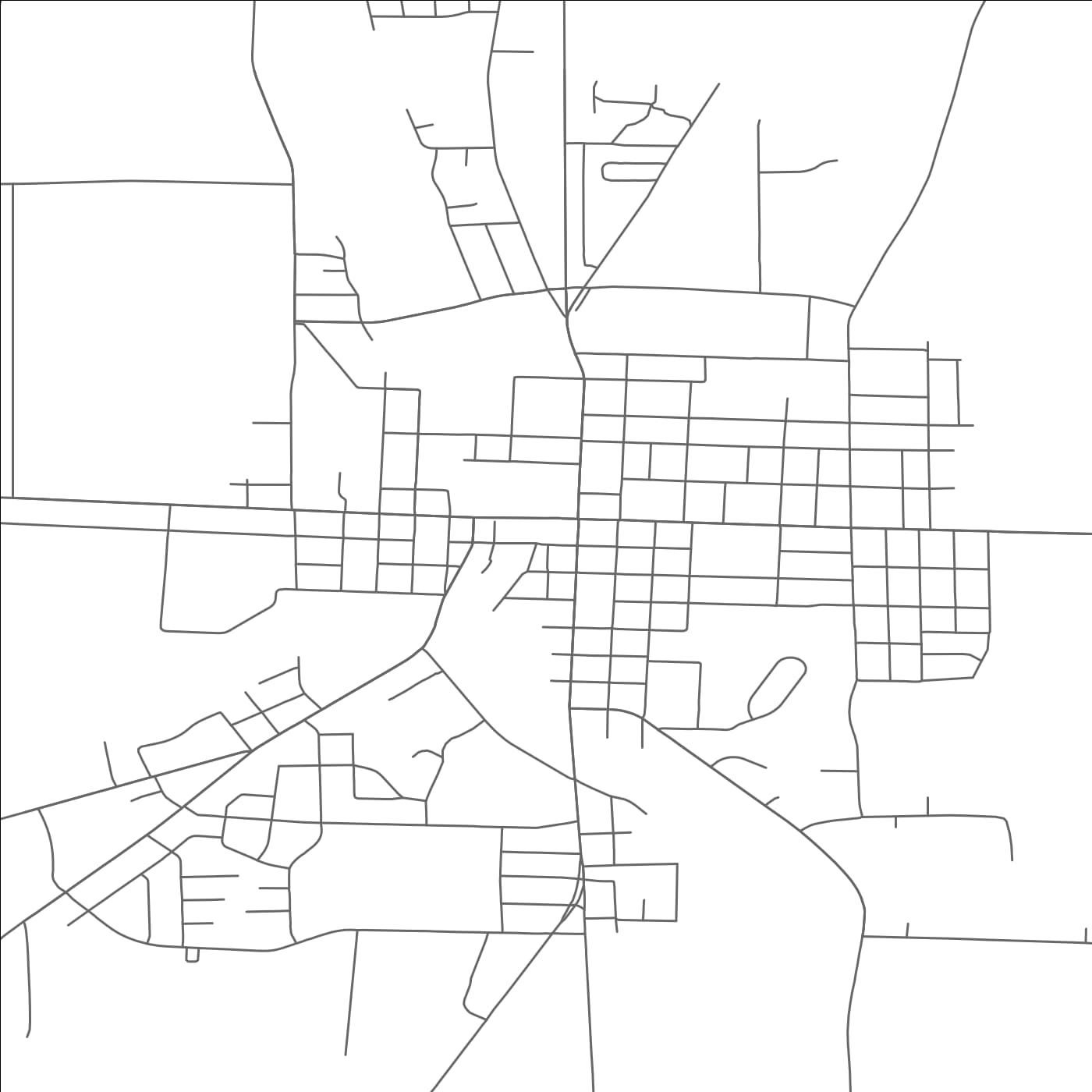 ROAD MAP OF JEFFERSON, WISCONSIN BY MAPBAKES