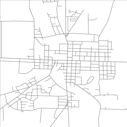 ROAD MAP OF JEFFERSON, WISCONSIN BY MAPBAKES