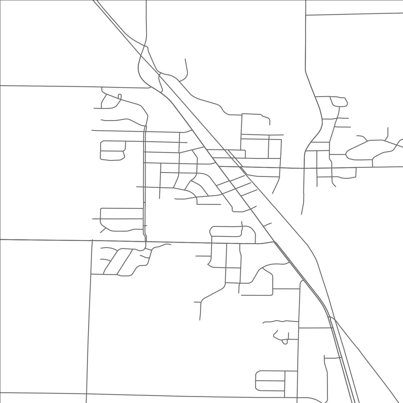 ROAD MAP OF KEWASKUM, WISCONSIN BY MAPBAKES