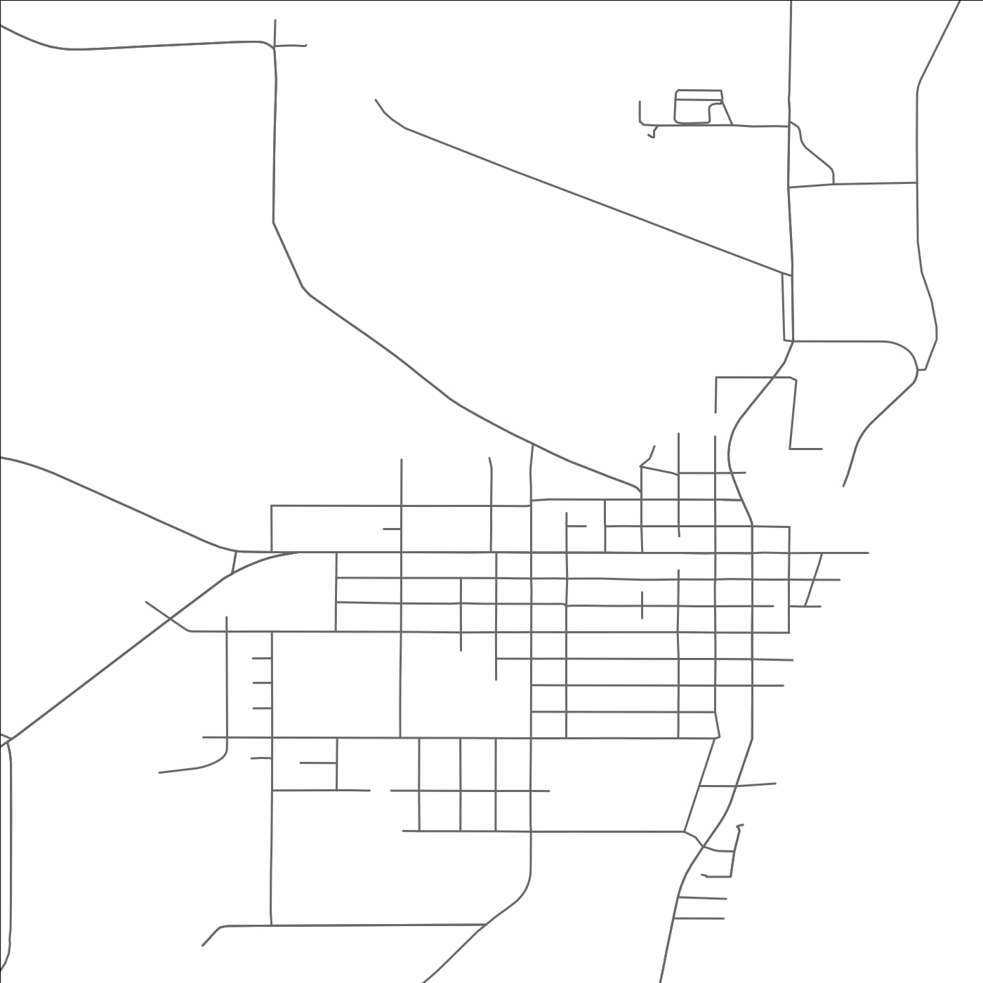 ROAD MAP OF KEWAUNEE, WISCONSIN BY MAPBAKES