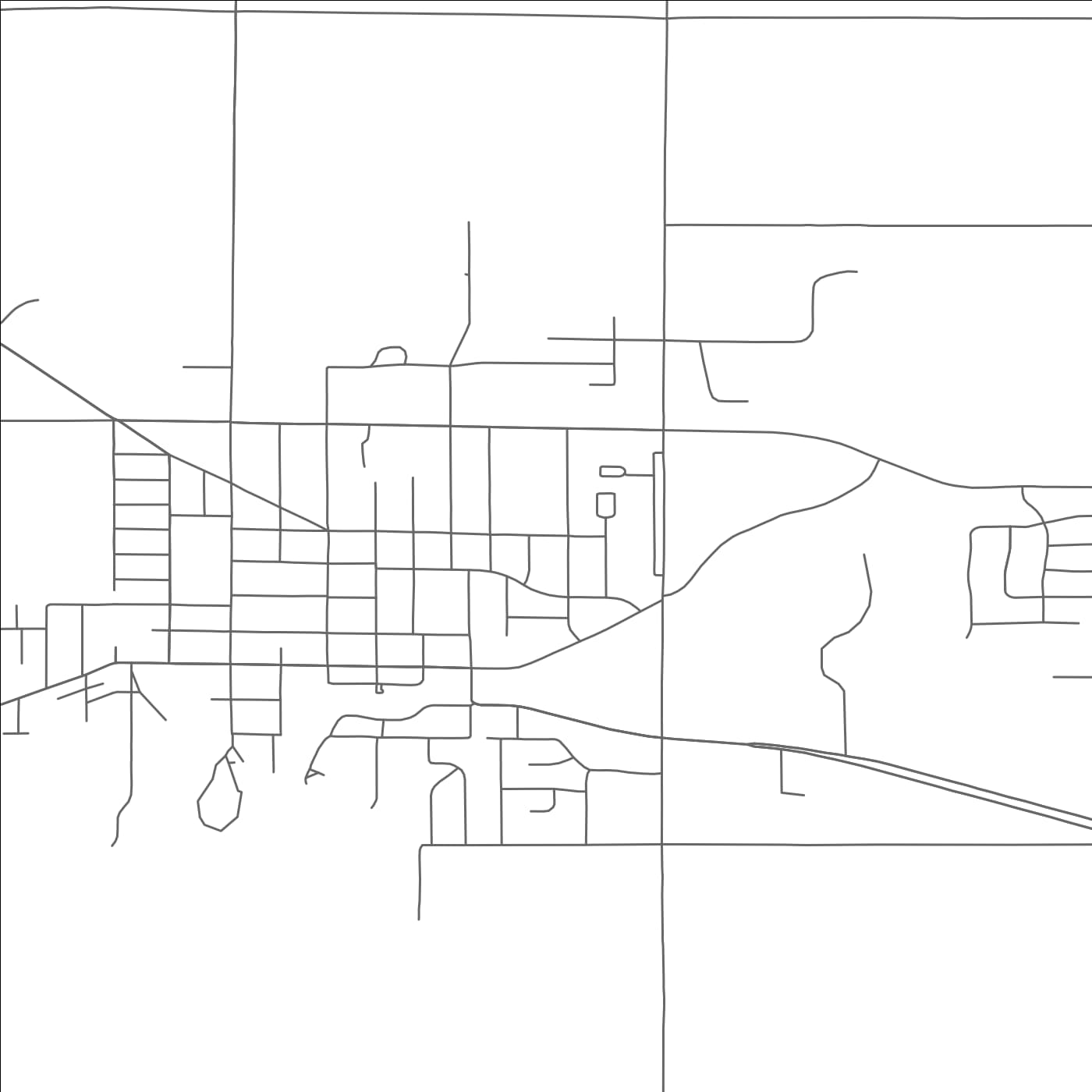 ROAD MAP OF KIEL, WISCONSIN BY MAPBAKES