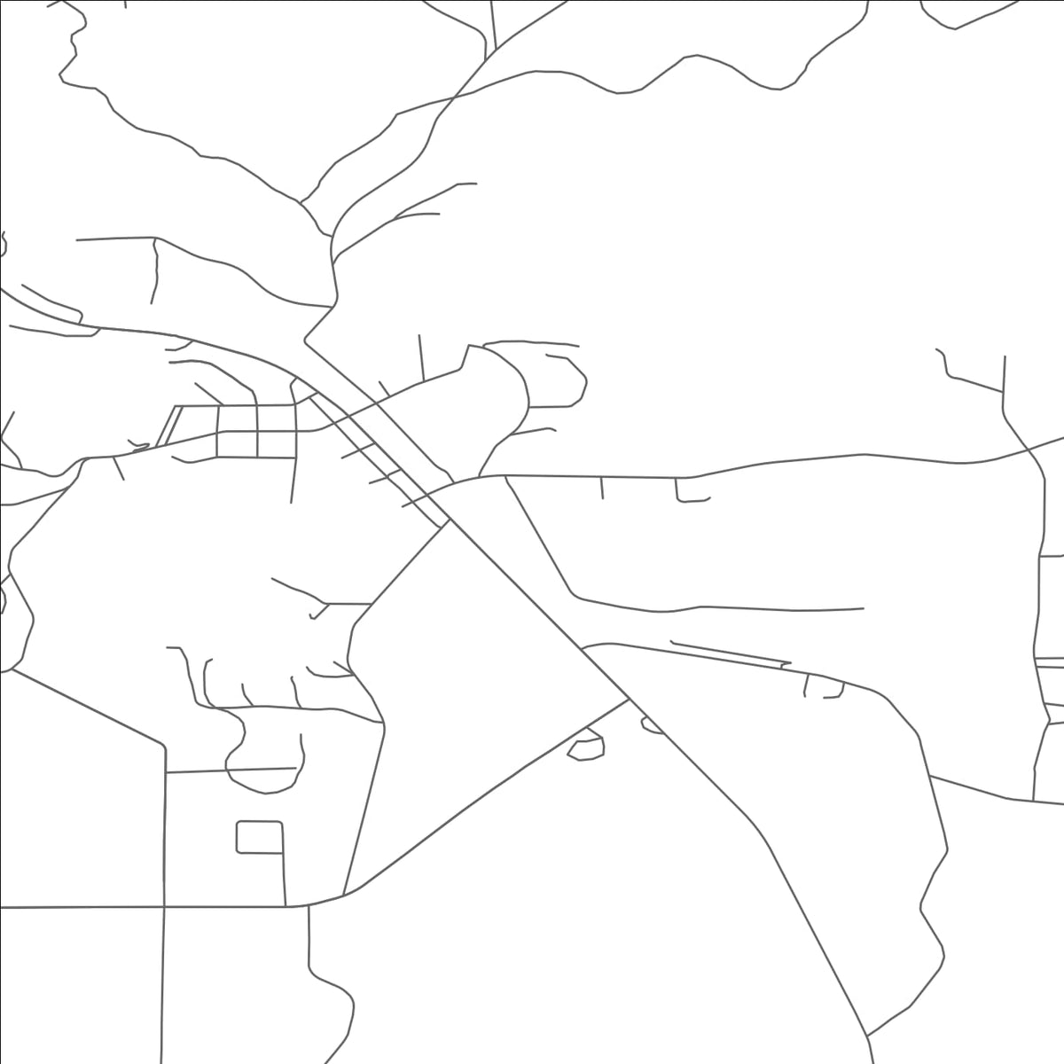 ROAD MAP OF LAKE TOMAHAWK, WISCONSIN BY MAPBAKES
