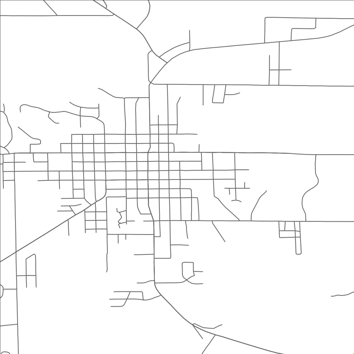ROAD MAP OF LANCASTER, WISCONSIN BY MAPBAKES