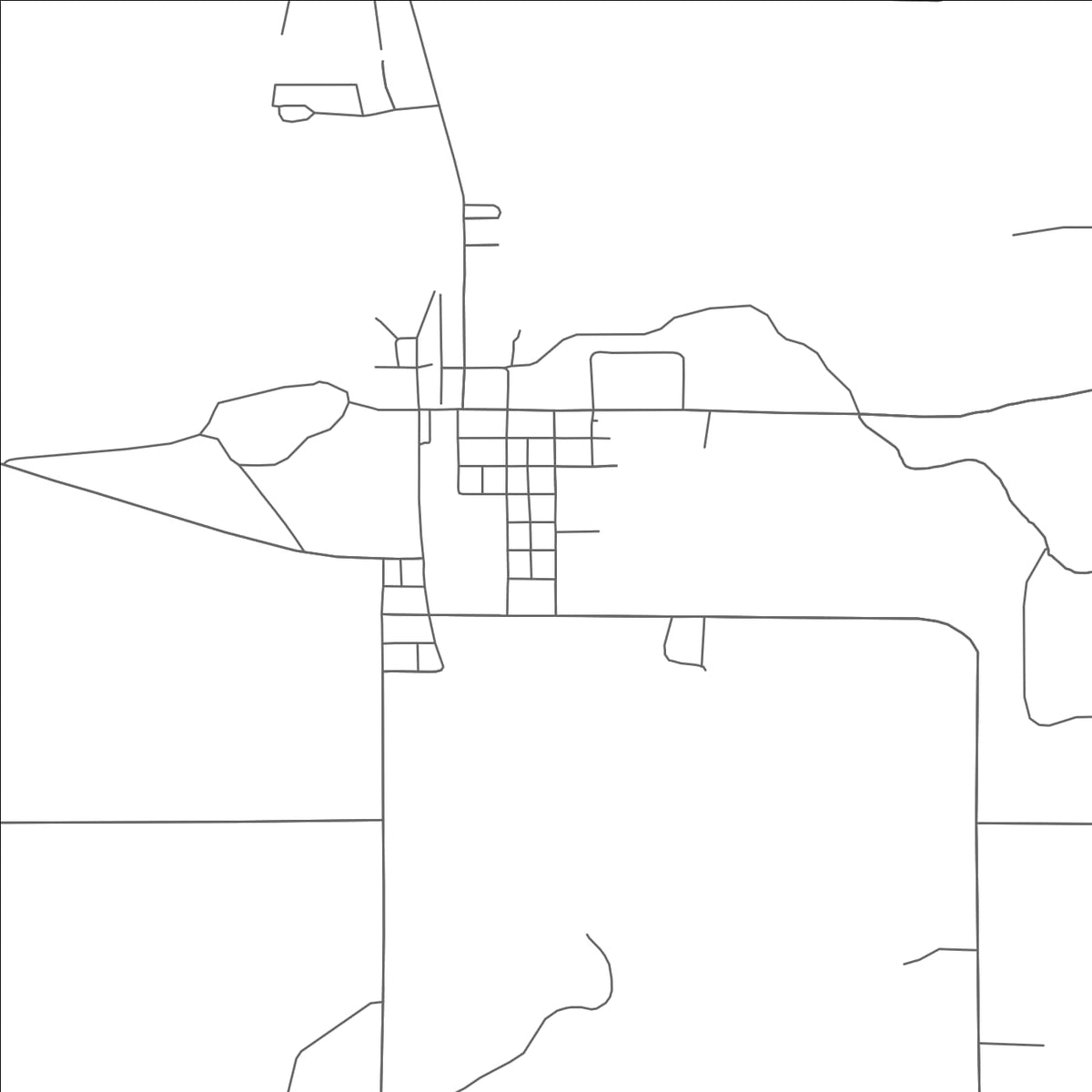 ROAD MAP OF LAONA, WISCONSIN BY MAPBAKES