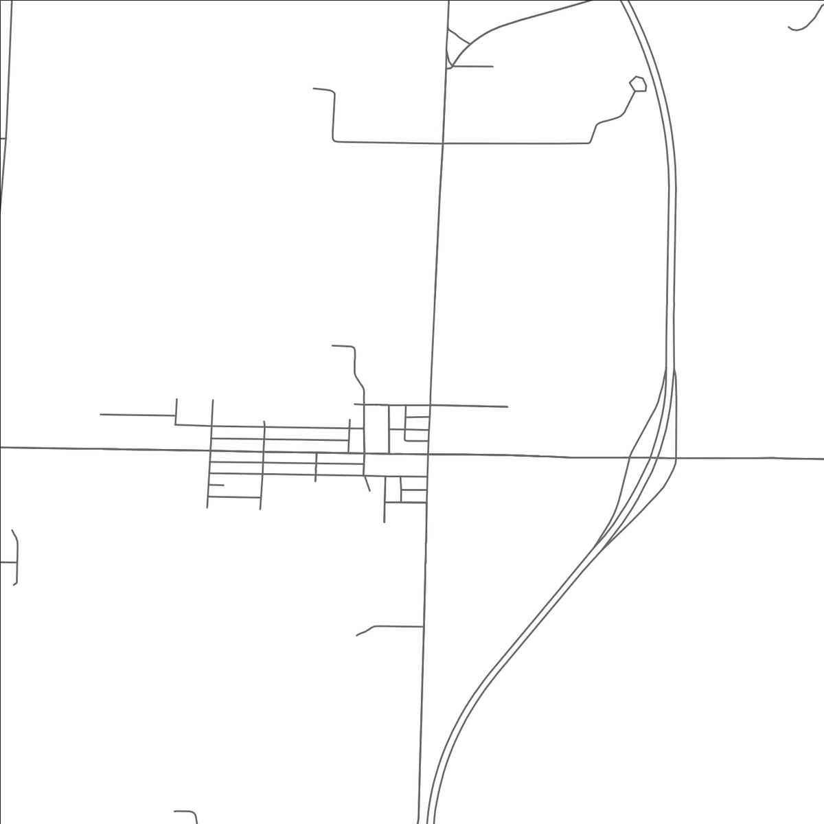 ROAD MAP OF LENA, WISCONSIN BY MAPBAKES