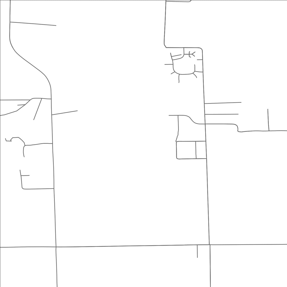 ROAD MAP OF LITTLE ROUND LAKE, WISCONSIN BY MAPBAKES