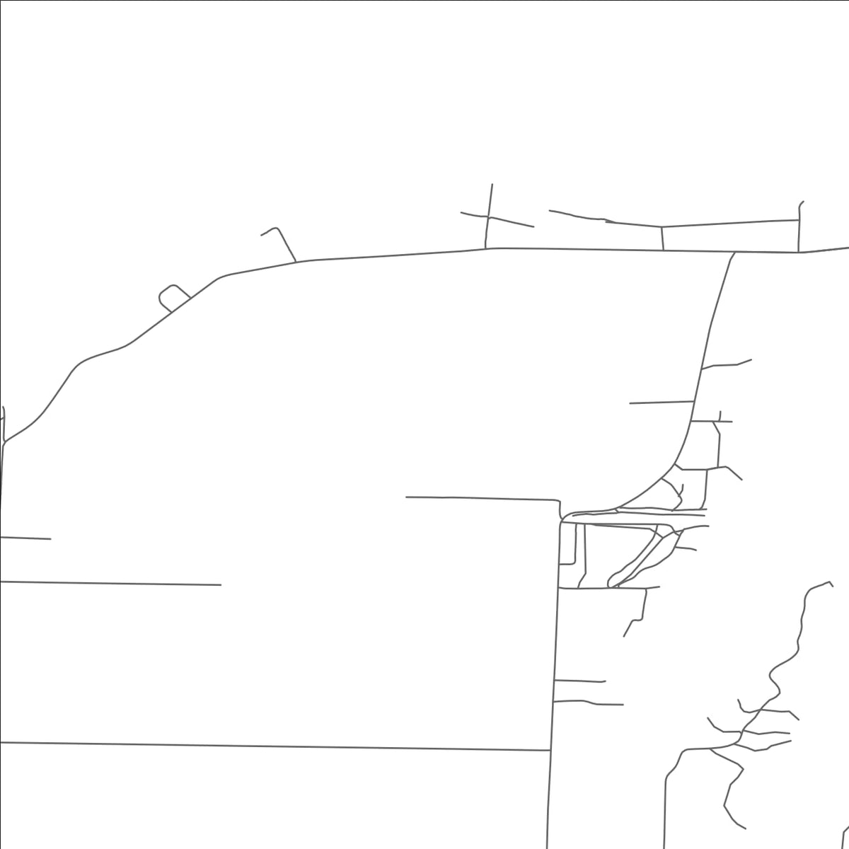 ROAD MAP OF LITTLE STURGEON, WISCONSIN BY MAPBAKES