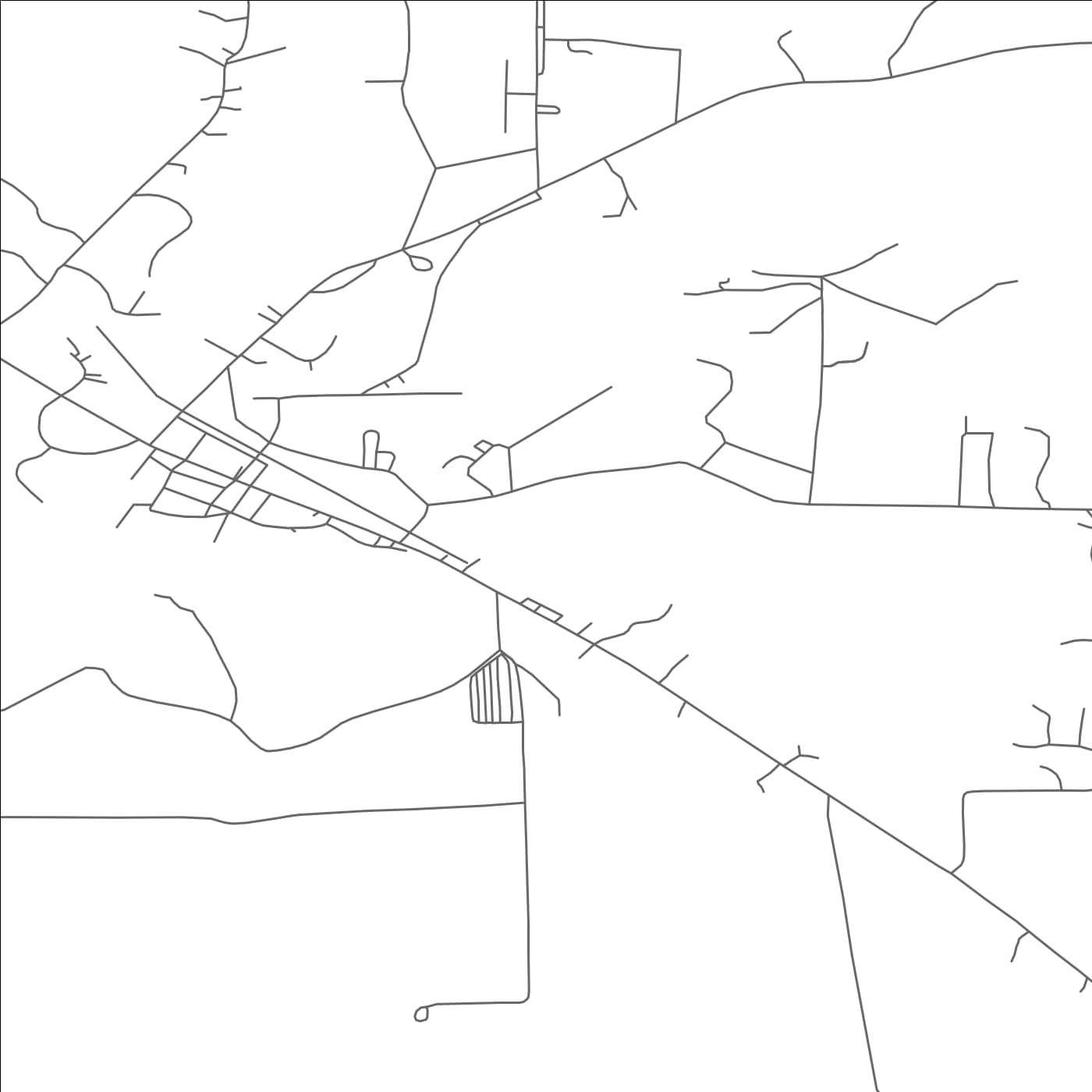 ROAD MAP OF MERCER, WISCONSIN BY MAPBAKES