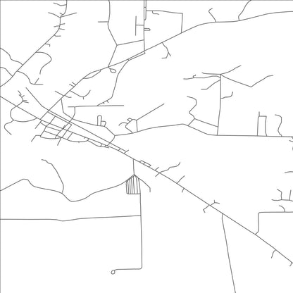 ROAD MAP OF MERCER, WISCONSIN BY MAPBAKES