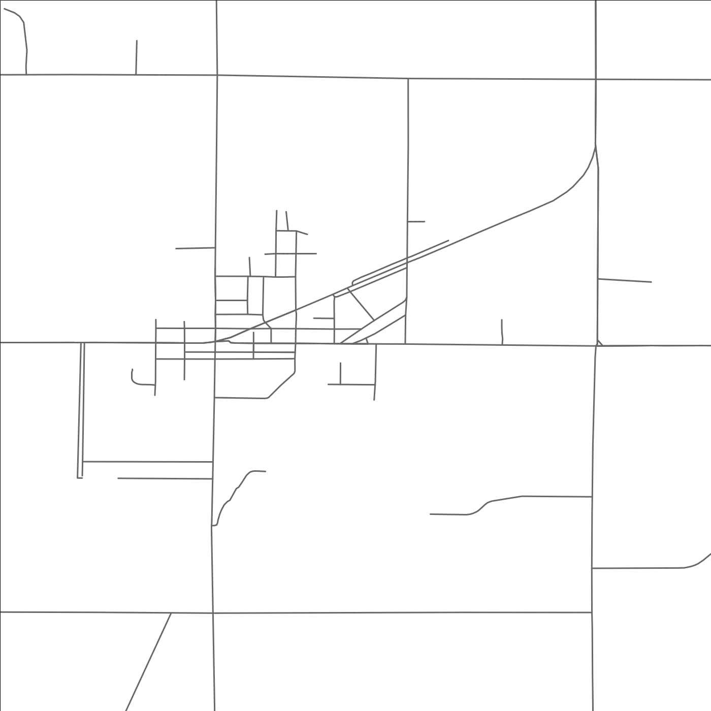 ROAD MAP OF MILLTOWN, WISCONSIN BY MAPBAKES