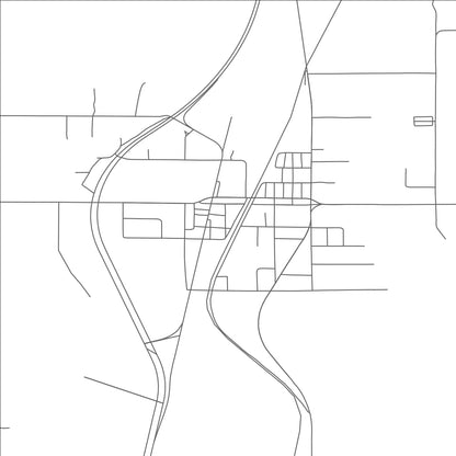 ROAD MAP OF MINONG, WISCONSIN BY MAPBAKES