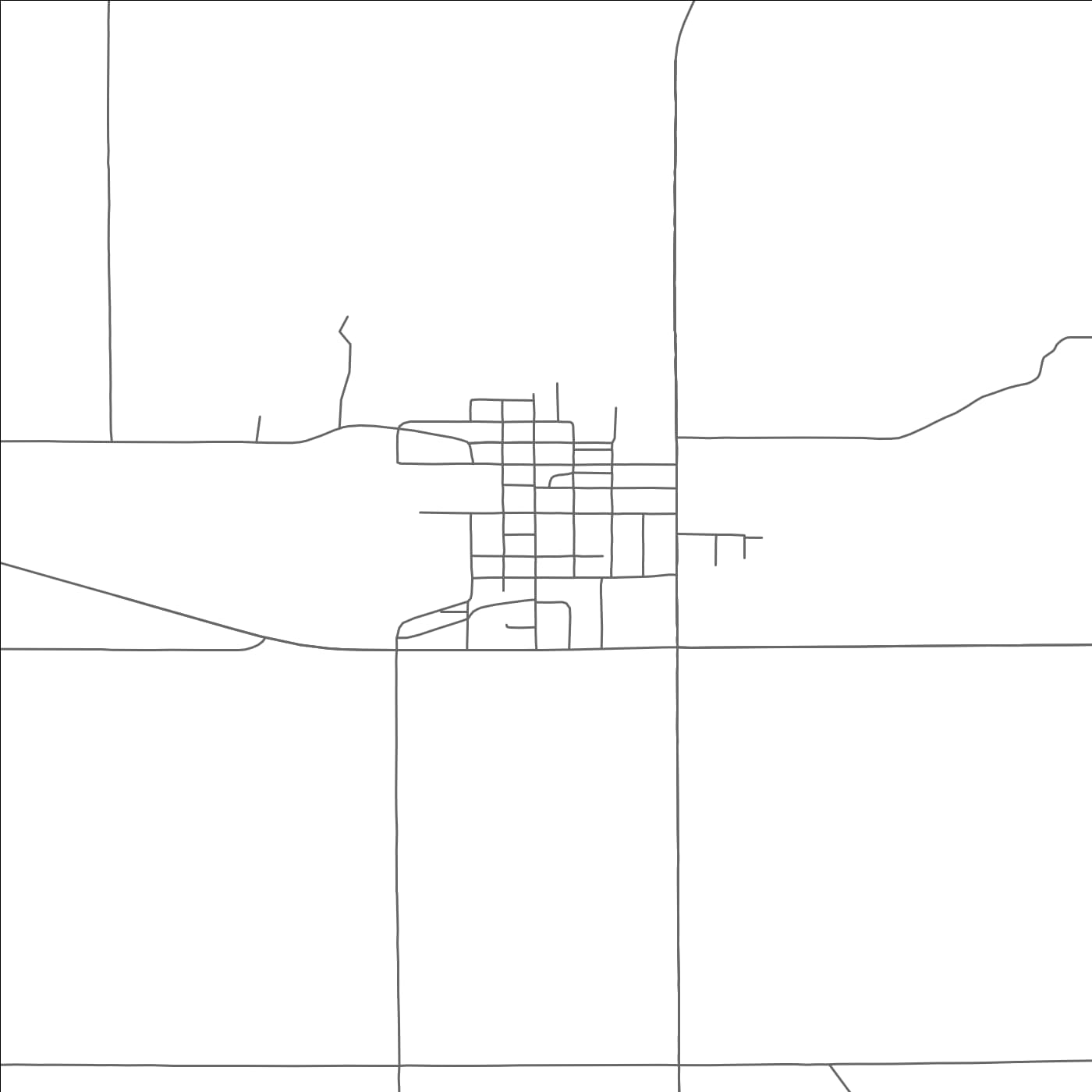 ROAD MAP OF MONTFORT, WISCONSIN BY MAPBAKES