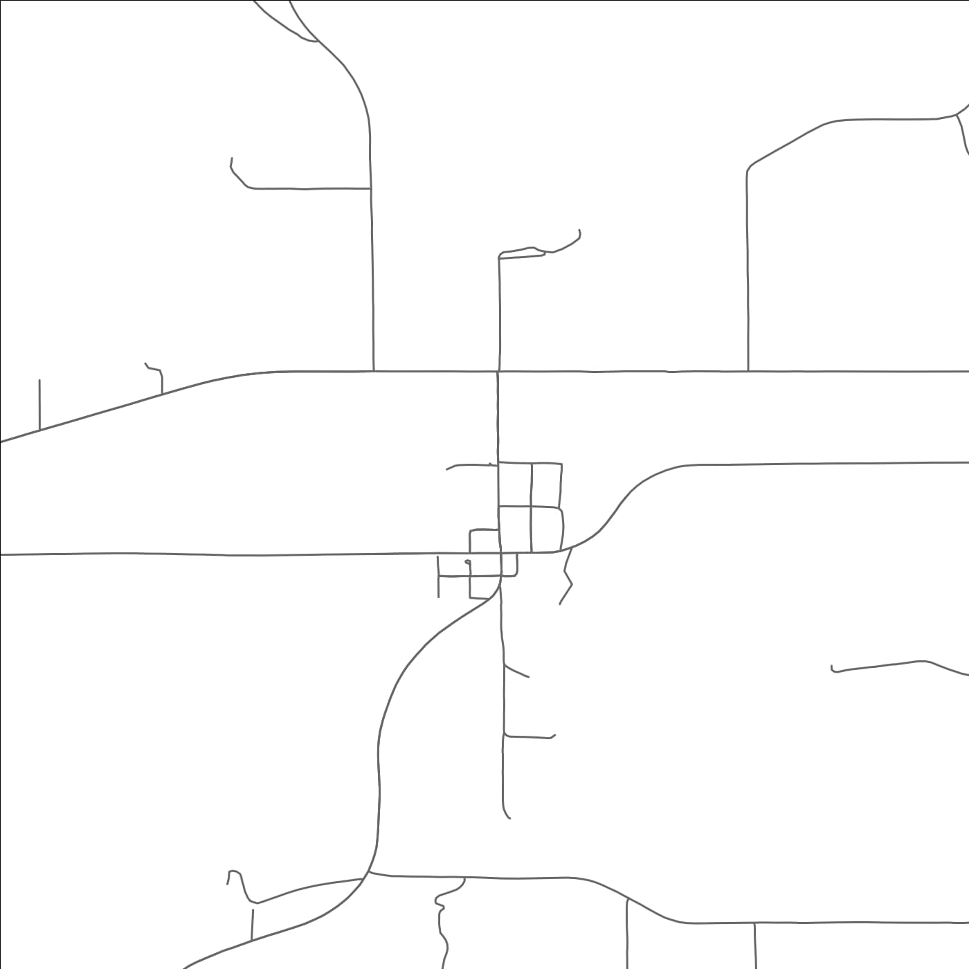 ROAD MAP OF MOUNT HOPE, WISCONSIN BY MAPBAKES