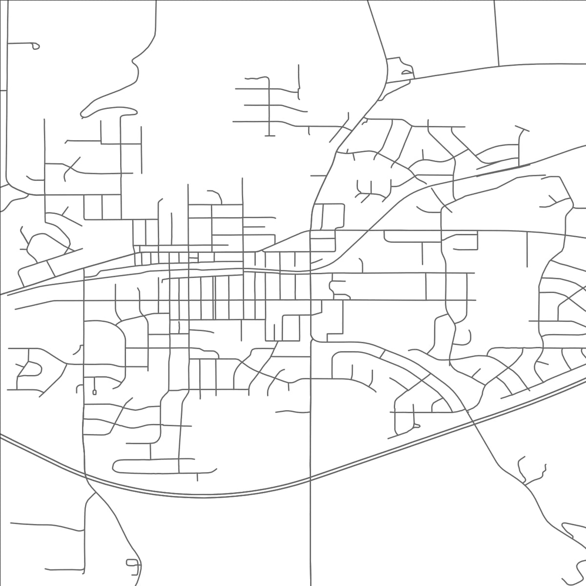 ROAD MAP OF MOUNT HOREB, WISCONSIN BY MAPBAKES