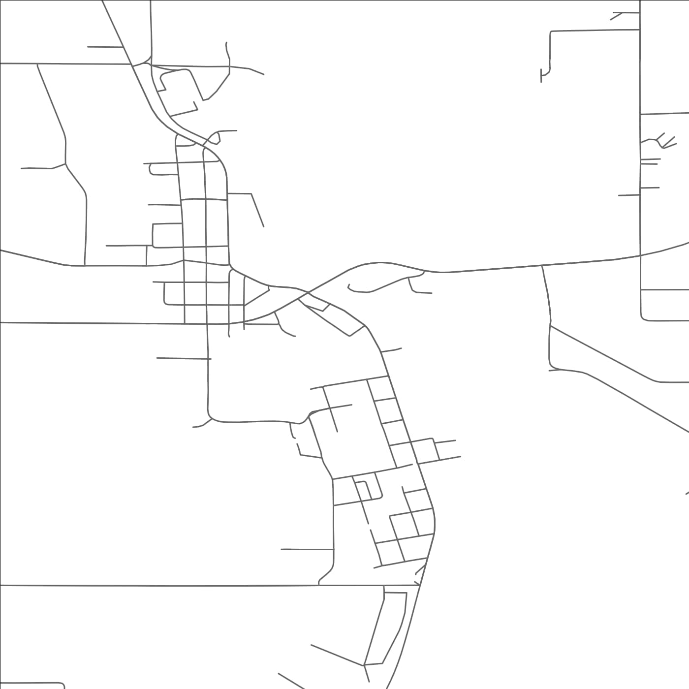 ROAD MAP OF NECEDAH, WISCONSIN BY MAPBAKES