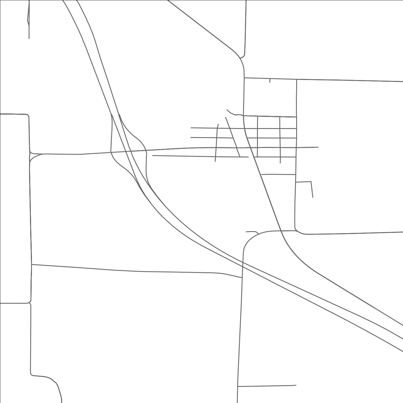 ROAD MAP OF NEW AUBURN, WISCONSIN BY MAPBAKES