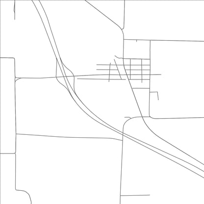 ROAD MAP OF NEW AUBURN, WISCONSIN BY MAPBAKES