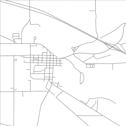 ROAD MAP OF NEW LISBON, WISCONSIN BY MAPBAKES