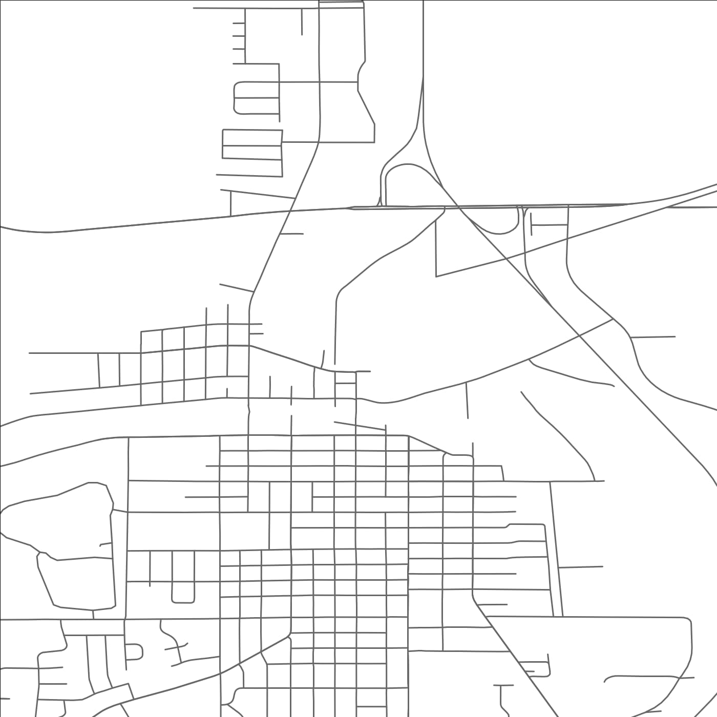 ROAD MAP OF NEW LONDON, WISCONSIN BY MAPBAKES