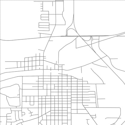 ROAD MAP OF NEW LONDON, WISCONSIN BY MAPBAKES