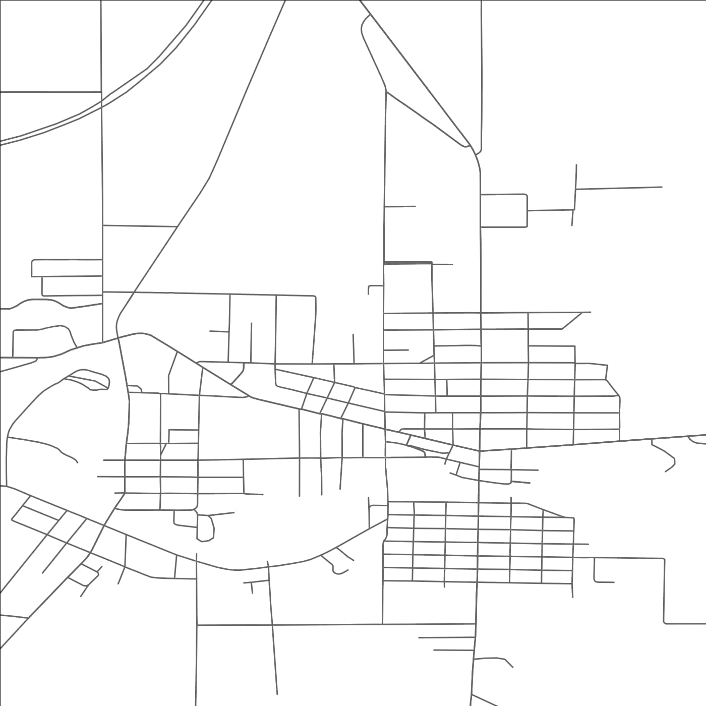 ROAD MAP OF OCONTO, WISCONSIN BY MAPBAKES