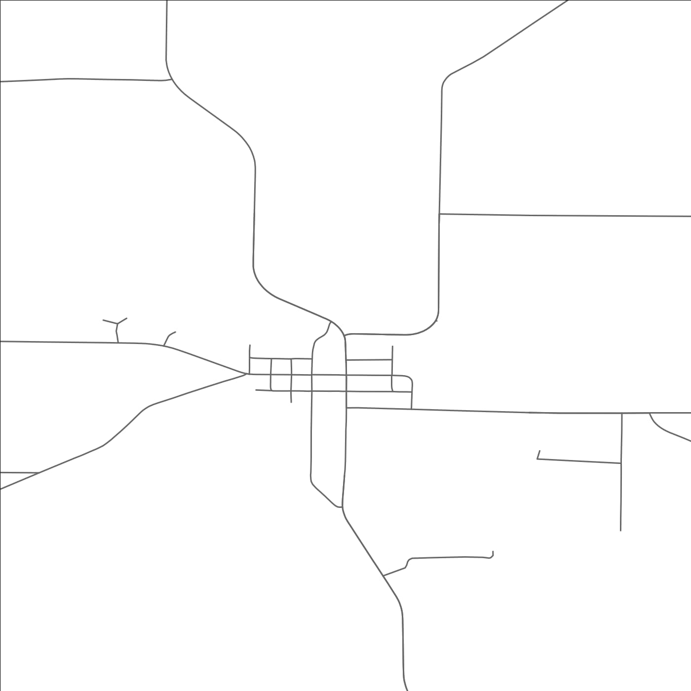 ROAD MAP OF OGDENSBURG, WISCONSIN BY MAPBAKES