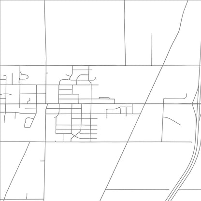 ROAD MAP OF OOSTBURG, WISCONSIN BY MAPBAKES