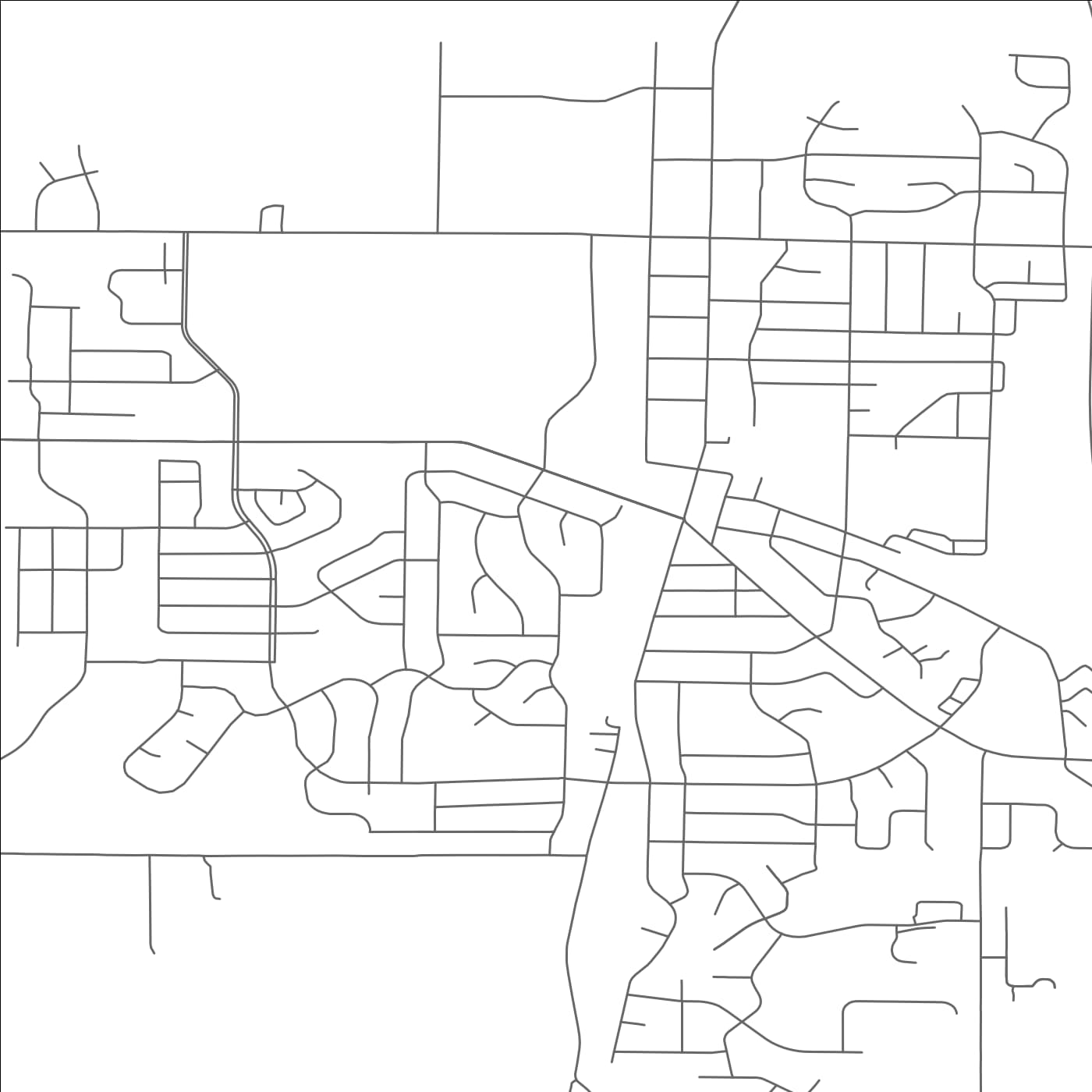 ROAD MAP OF OREGON, WISCONSIN BY MAPBAKES