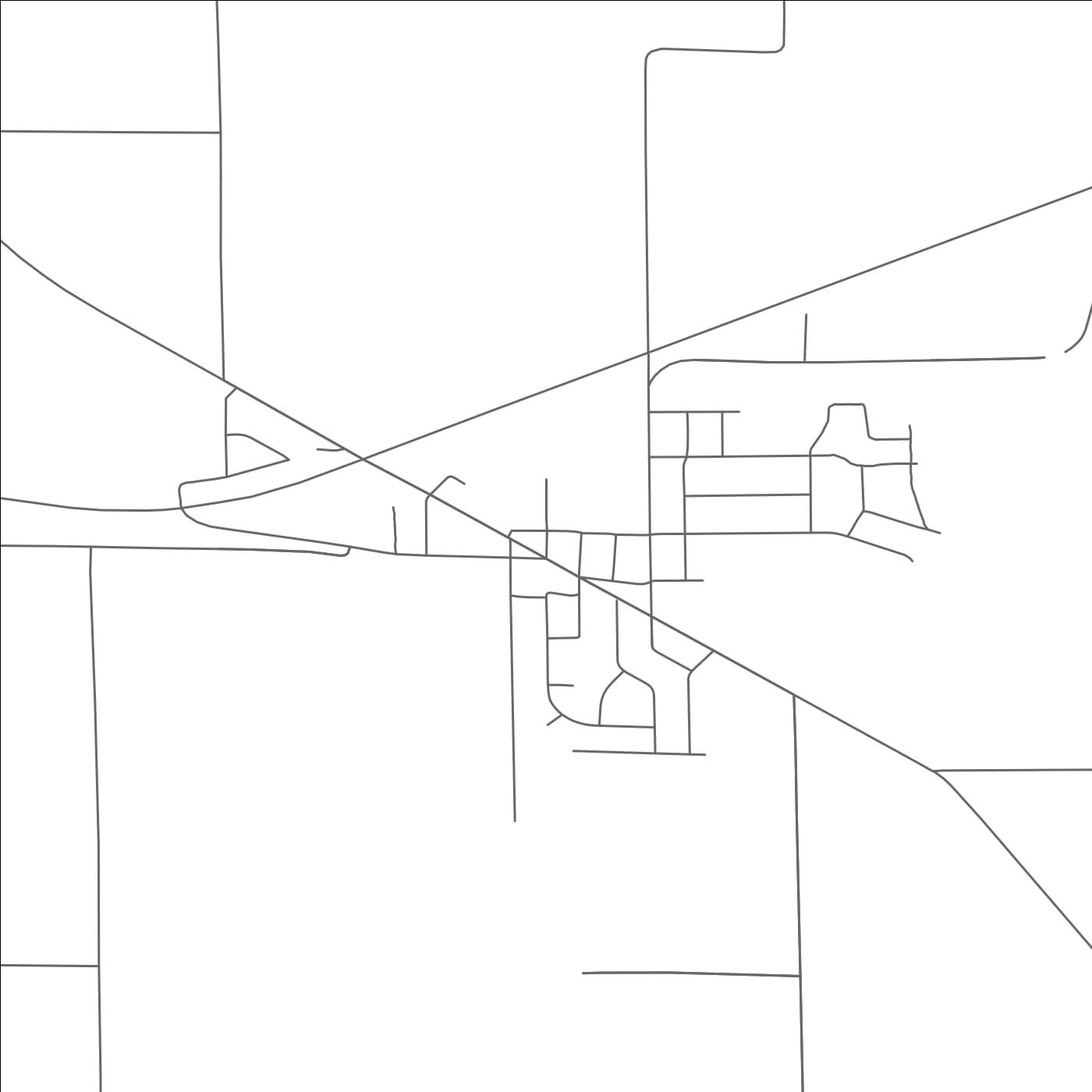 ROAD MAP OF ORFORDVILLE, WISCONSIN BY MAPBAKES