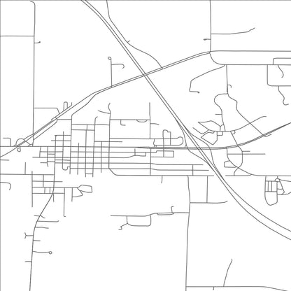 ROAD MAP OF OSSEO, WISCONSIN BY MAPBAKES