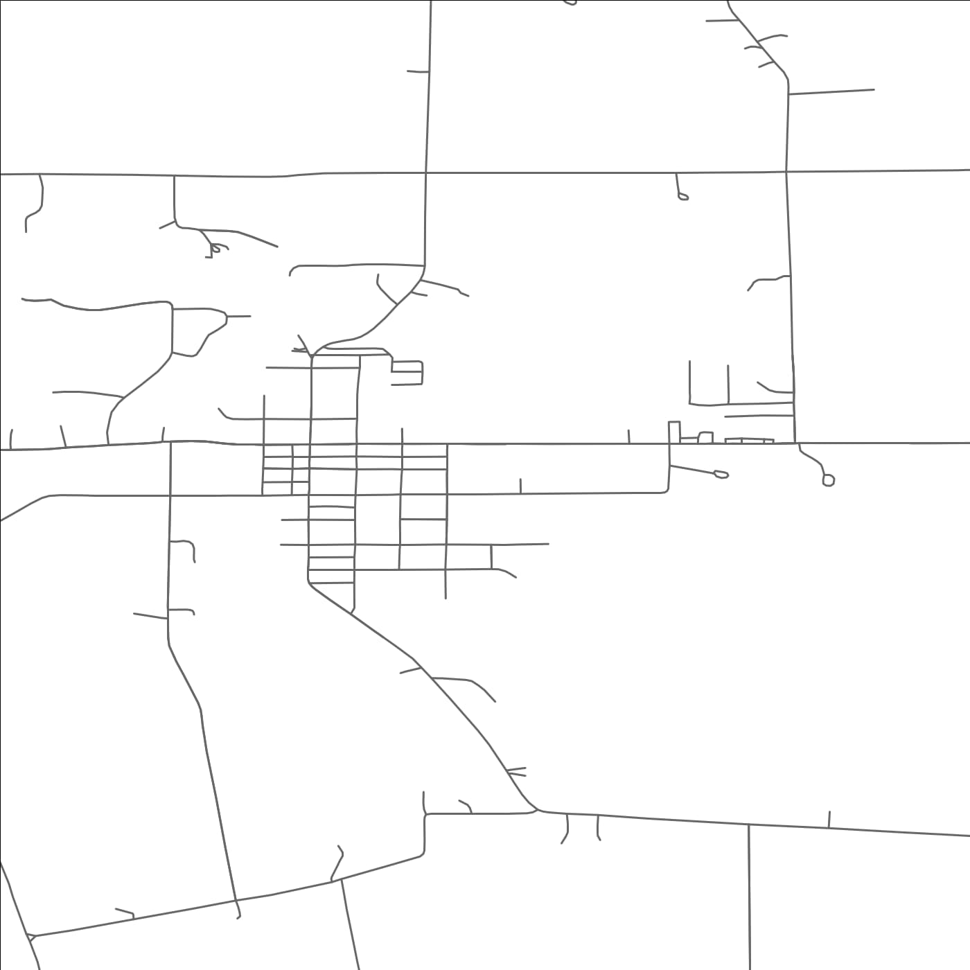 ROAD MAP OF OXFORD, WISCONSIN BY MAPBAKES