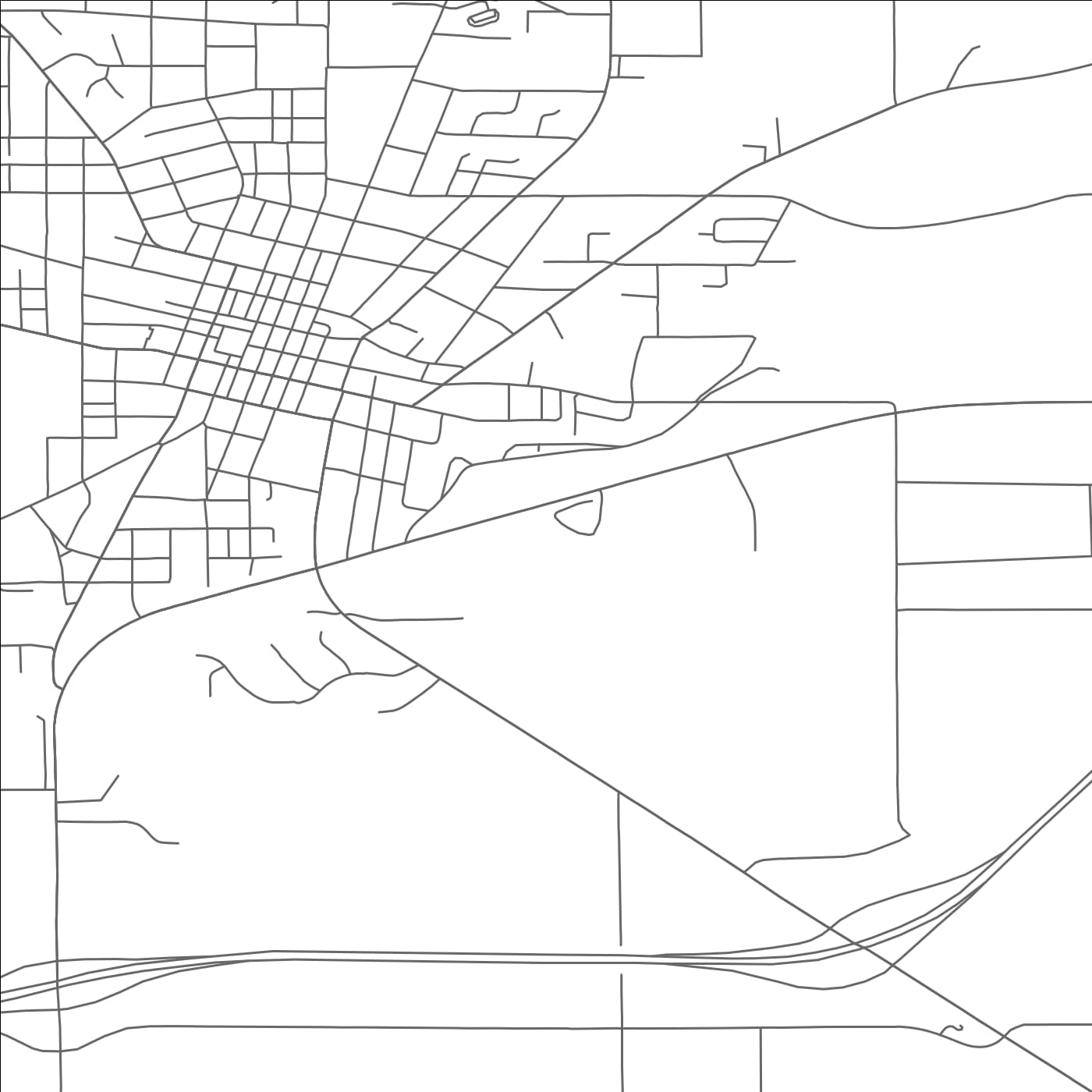 ROAD MAP OF PLATTEVILLE, WISCONSIN BY MAPBAKES